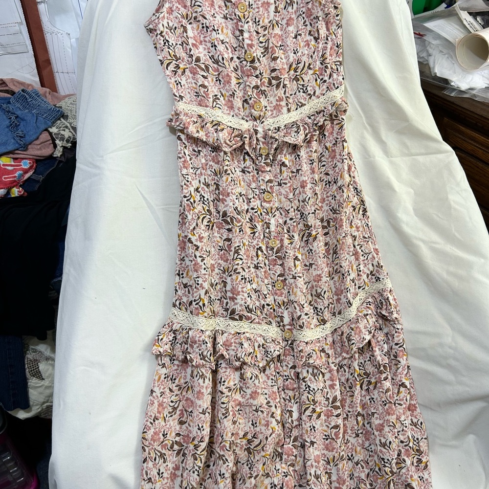Art Class Pink Halter Sundress for Weddings